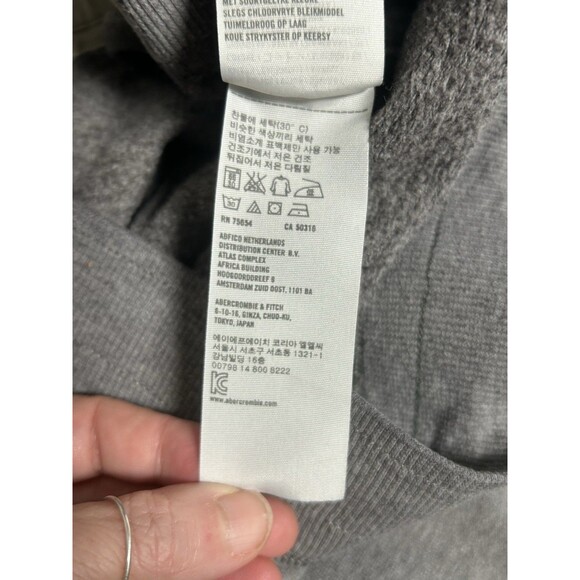 Hollister Joggers Sweatpants Womens Size S Low Rise Gray Logo Drawstring Y2K - Picture 8 of 8